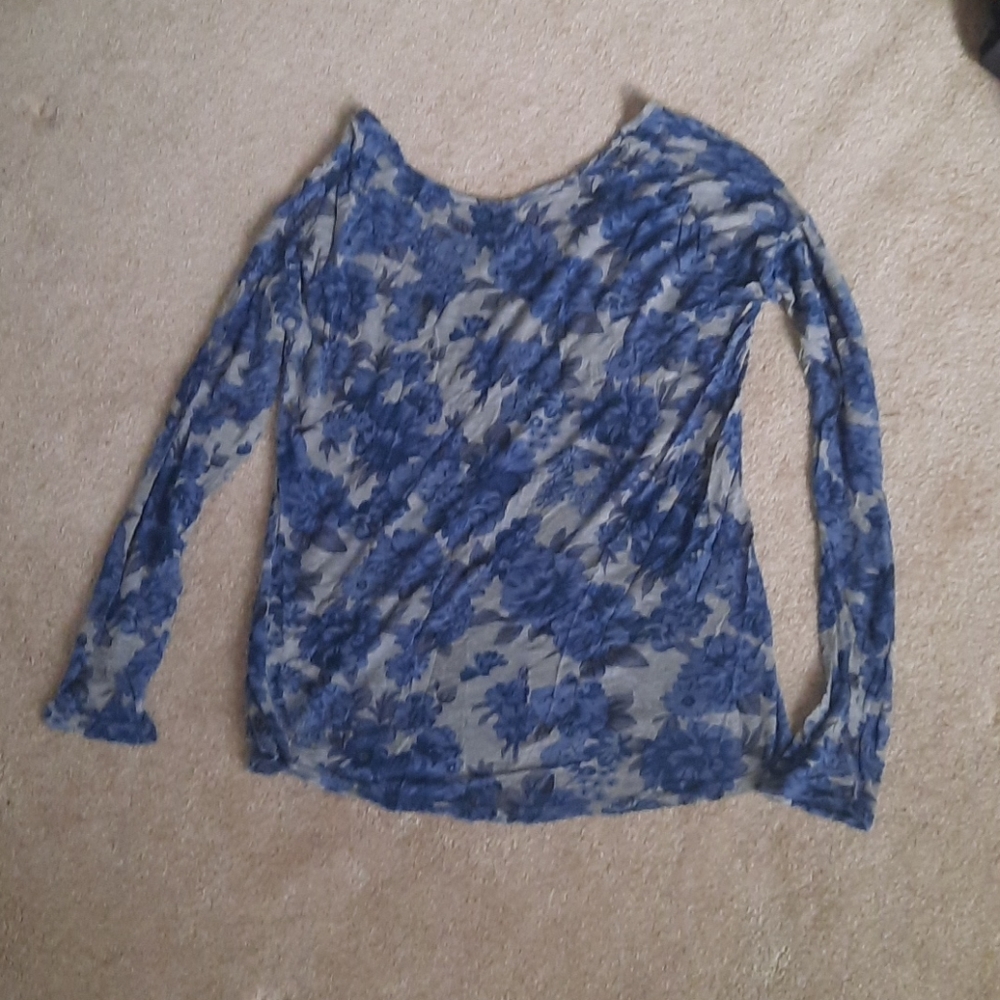 💙🌹Blue Rose top‎